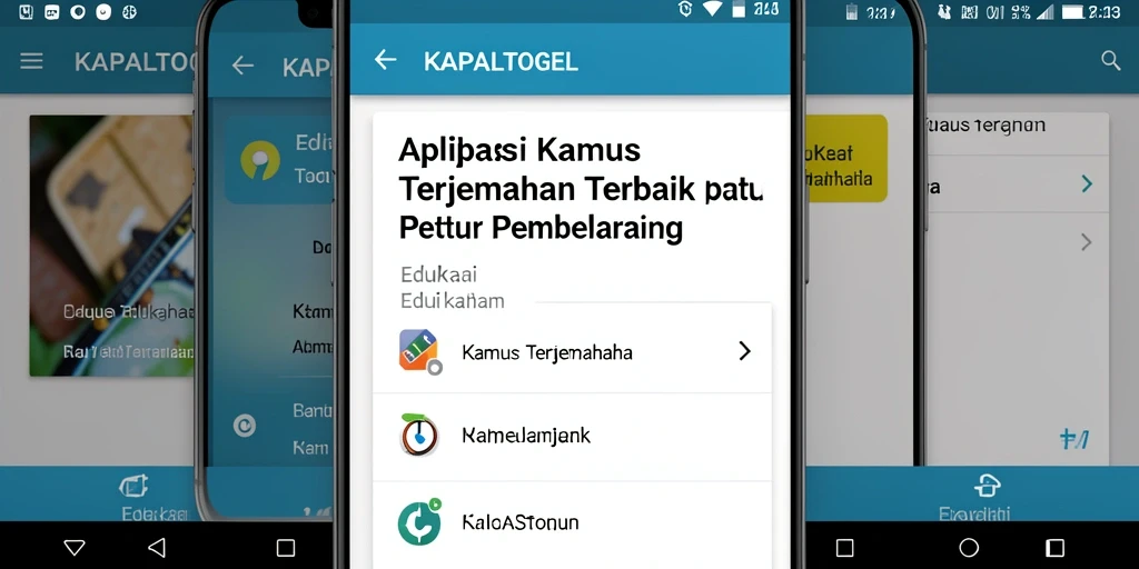 Tampilan antarmuka KAPALTOGEL yang sederhana dan fungsional.