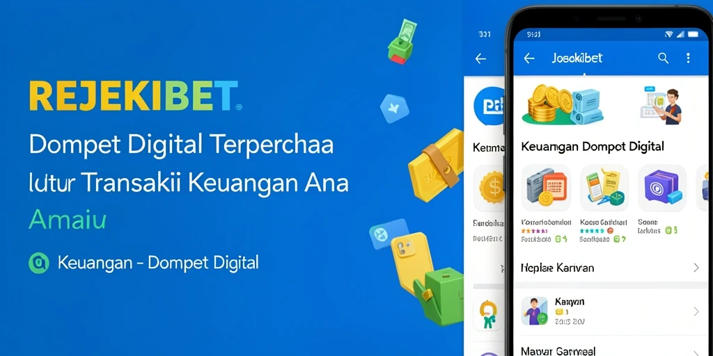Tampilan antarmuka aplikasi Dompet Digital REJEKIBET yang mudah digunakan.