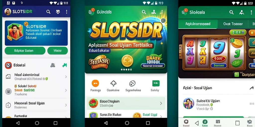 Antarmuka SLOTSIDR saat mengerjakan soal ujian.