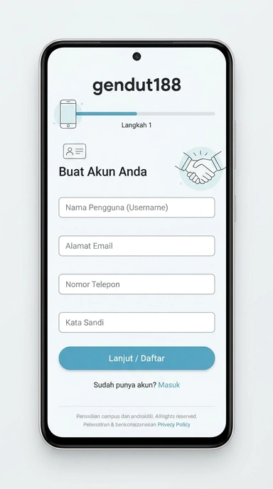 Panduan Daftar Akun Gendut188 untuk Pengguna Android